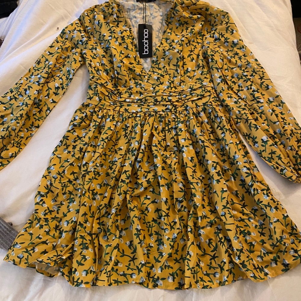boohoo floral dress